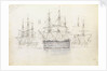 Sail exercise in Malta harbour by George Pechell Mends