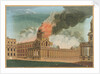 Greenwich Hospital - The Chapel burning, 2 January 1779 by E. Edye
