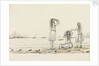 Rough sketch of native girls bathing by Harry Edmund Edgell