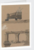 Two sketches, St Paul preaching at Solonica and architecture of an ancient gateway by Harry Edmund Edgell