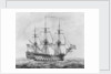 British 90-gun ship, 1766-1777 by Robert Pollard