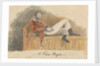 Soldier in uniform lounging on a sofa by Robert Streatfeild
