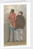 Two figures, one tall and thin, the other shorter and plump, seen from behind by Robert Streatfeild