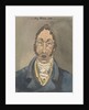 Head and shoulders of a man in blue jacket and white cravat by Robert Streatfeild