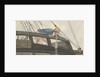 Deck scene, man being seasick over the ship's rail by Robert Streatfeild