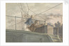 Two sailors on an upper deck, seen from below by Robert Streatfeild