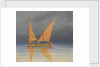 A lateen-rigged Portuguese sailing vessel, Lisbon, 1856 [Portugal] by Edward Gennys Fanshawe