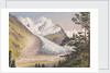Piz Bernina, Scerscen, Roseg... Sella & Gluschaint and Tschierva &... Roseg Glaciers from the path leading to Alp Ota, 1880 [Switzerland] by Edward Gennys Fanshawe