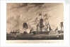 A Royal Salute; The squadron saluting his Majesty on board the 'Southampton' Frigate at the Royal review off Plymouth Sound (1789) by Robert Dodd