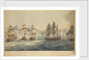 Engagement with the combined French and Spanish fleets off Cape Trafalgar, on the 21 October 1805 by John Thomas Serres