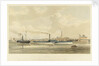 The iron steamers 'Meteor' and 'Prince of Wales' leaving Brunswick Wharf, Blackwall by S. D. Skillett
