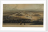 An elevated view of the West India Docks by William Daniell