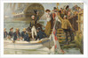 Good-Bye My Lads!' Nelson leaving Portsmouth to sail for Trafalgar on the 'Victory by Fred Roe