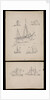 Seven illustrations on two cards regarding article on 'Trows ' in Mariner's Mirror by Robert Morton Nance