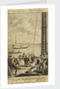 View of the 'Justitia' prison hulk with convicts at work near Woolwich, 1777 by unknown