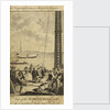 View of the 'Justitia' prison hulk with convicts at work near Woolwich, 1777 by unknown