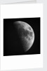 Astronomical glass plate slide of the Moon in first quarter (1899) by Unknown
