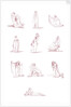 A compilation of Emma Hamilton's Attitudes in red by National Maritime Museum Photo Studio after Frederick Rehberg