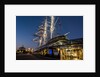 Cutty Sark port side views of the ship at sunset with Christmas tree decoration by National Maritime Museum