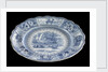 Dinner plate of the 'Arctic Scenery' pattern by Unknown