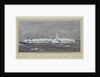 An antarctic berg with a crevasse through which the sea fountains to a great height as the ice rises and falls to a heavy swell, Nov 1926 by Sir Alister Hardy