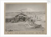 Hut and Mt. Erebus photographed by moonlight by Herbert George Ponting
