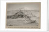 Hut and Mt. Erebus photographed by moonlight by Herbert George Ponting