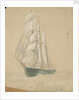 Three-masted sailing vessel in Sydney by John Everett