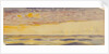 Seascape, yellow sea and purple clouds by John Everett