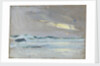Green waves breaking on a beach by John Everett