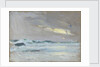 Green waves breaking on a beach by John Everett