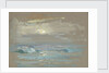 Seascape. Moonlight over a calm sea by John Everett