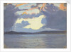 Distant view of Jamaica from the sea by John Everett