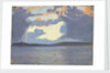 Distant view of Jamaica from the sea by John Everett