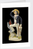 Earthenware flat-backed figure of a sailor by Unknown