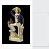 Earthenware flat-backed figure of a sailor by Unknown