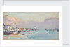 A harbour scene by John Everett