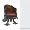 Chair made from 'Royal George' timber by Henry Whitaker; Thomas Wood Jnr