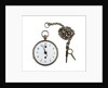 Silver pocket watch and chain by Godemars Freres et Capt.