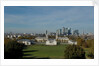 Autumnal image of the Queens House in Greenwich including a view from General Wolfe statue & the park by National Maritime Museum