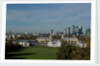 Autumnal image of the Queens House in Greenwich including a view from General Wolfe statue & the park by National Maritime Museum