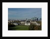 Autumnal image of the Queens House in Greenwich including a view from General Wolfe statue & the park by National Maritime Museum