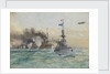 HMS 'Cardiff' leading the German fleet to surrender, 1918 by Charles Dixon