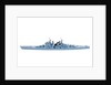 Waterline model of HMS 'Vanguard' (1944) by Tri-ang; Minic Limited
