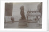Phyllis 1st Lieutenant spaniel dog on top of barrel with hat and pipe. From an album relating to the Royal Naval Service of Cdr John Rodolph Peronet Thompson RN. by John Rodolph Peronet Thompson
