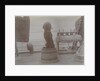 Phyllis 1st Lieutenant spaniel dog on top of barrel with hat and pipe. From an album relating to the Royal Naval Service of Cdr John Rodolph Peronet Thompson RN. by John Rodolph Peronet Thompson