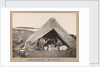 Four expedition members having lunch in a tent by Herbert George Ponting