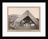 Four expedition members having lunch in a tent by Herbert George Ponting