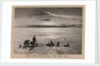 A dog-sledge team with Erebus in the background by Herbert George Ponting