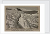 Weathered ice after blizzard at Cape Evans, and crevasse, looking towards Turks Head. by Herbert George Ponting